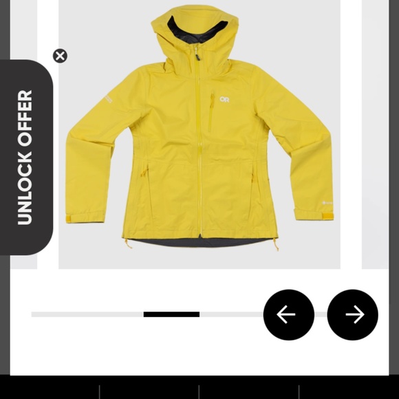 Bright yellow rain jacket - Picture 1 of 10